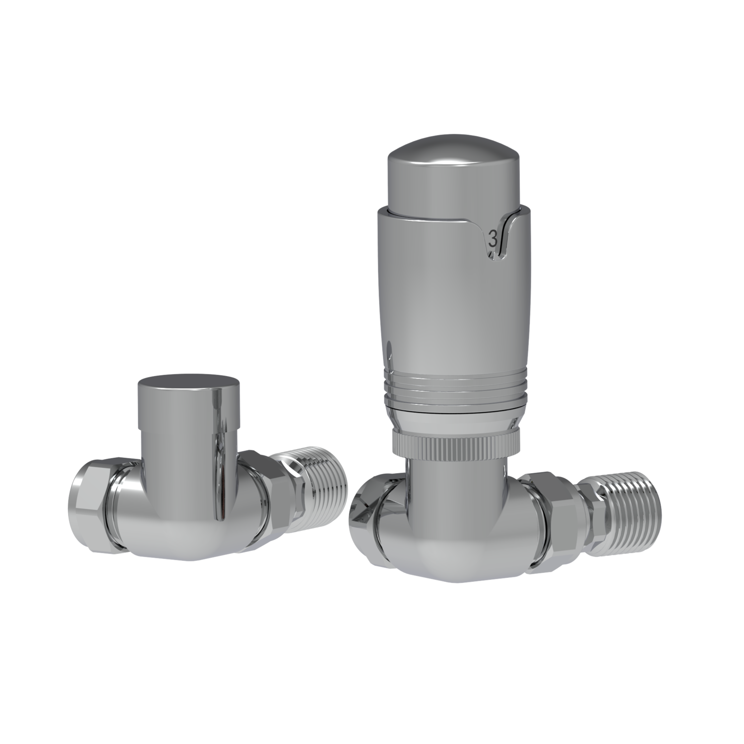 Top Radiator Trv Connection Elego Chrome Modern TRV Corner Thermostatic Radiator Valves With ...