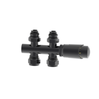 Elego Black Nickel Modern TRV H Block Thermostatic Radiator Valve