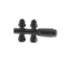 Elego Black Nickel Modern TRV H Block Thermostatic Radiator Valve
