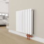 Elego Copper Modern TRV H Block Thermostatic Radiator Valves 