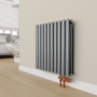 Elego Copper Modern TRV H Block Thermostatic Radiator Valves 
