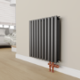 Elego Copper Modern TRV H Block Thermostatic Radiator Valves 
