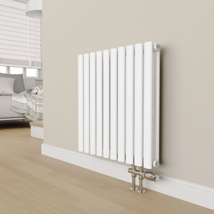 Elego Chrome  Modern TRV H Block Thermostatic Radiator Valve