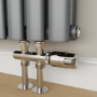 Elego Chrome  Modern TRV H Block Thermostatic Radiator Valve