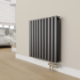 Elego Chrome  Modern TRV H Block Thermostatic Radiator Valve