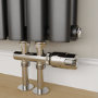 Elego Chrome  Modern TRV H Block Thermostatic Radiator Valve