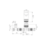 Elego Black Nickel Modern TRV Straight Thermostatic Radiator Valves With Lockshield