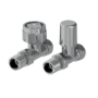Elego Chrome  Modern TRV Base Straight  with Lockshield