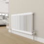 Maesta Chrome  Traditional TRV Angled Thermostatic Radiator Valves With Lockshield
