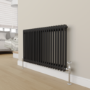Maesta Chrome  Traditional TRV Angled Thermostatic Radiator Valves With Lockshield