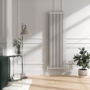 Maesta White Traditional TRV Angled Thermostatic Radiator Valves With Lockshield