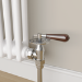 Maesta Chrome Traditional Manual Angled Valves With Lockshield
