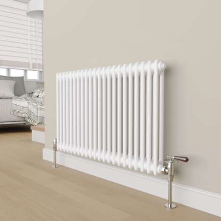 Maesta Chrome Traditional Manual Angled Valves With Lockshield