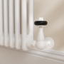Maesta White Traditional TRV Corner Thermostatic Radiator Valves With Lockshield