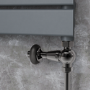 Maesta Black Nickel Traditional TRV Straight Thermostatic Radiator Valves With Lockshield