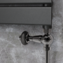 Maesta Black Nickel Traditional TRV Straight Thermostatic Radiator Valves With Lockshield