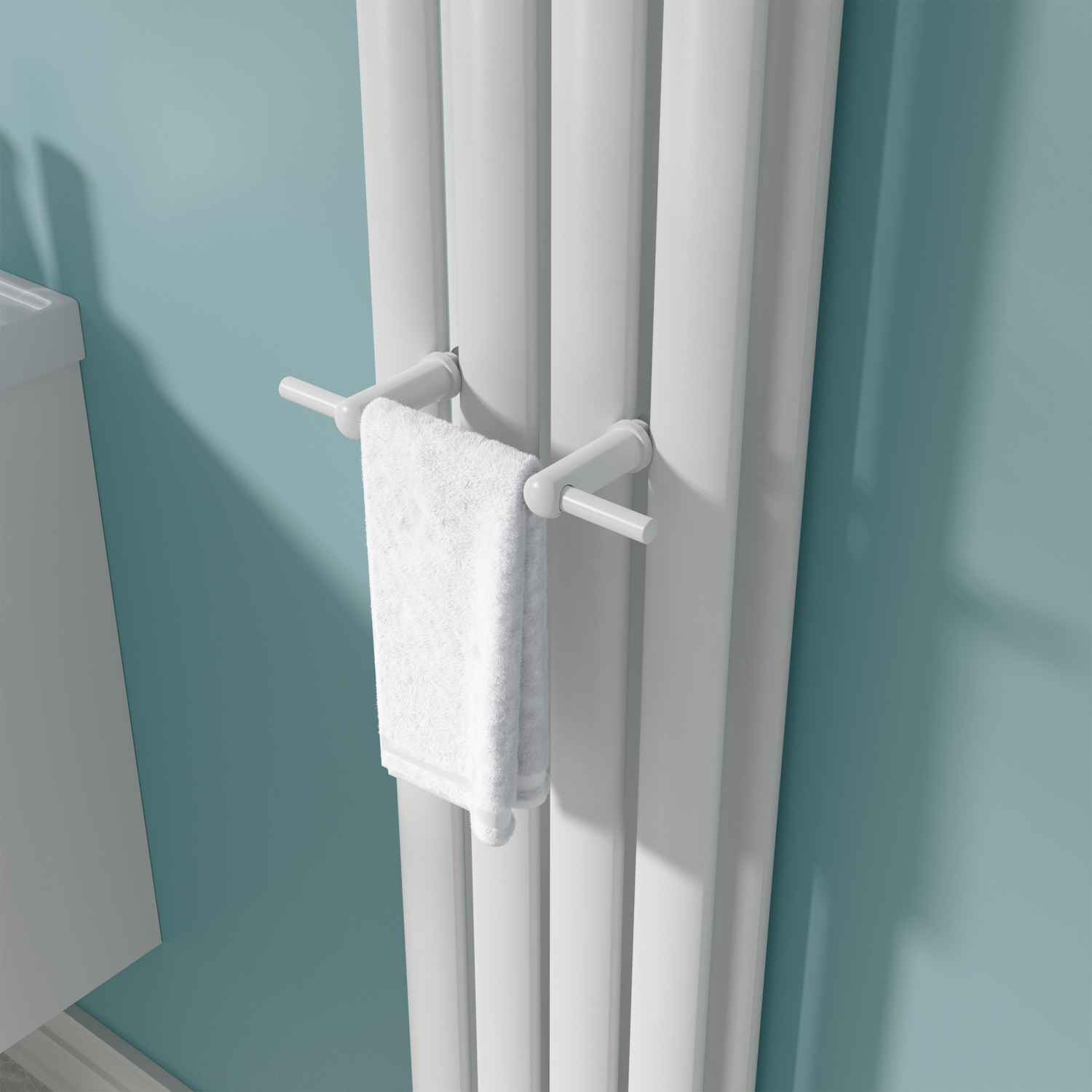 Avero  Designer Towel Holder For Steel & Electric Radiators 230Mm TRW23