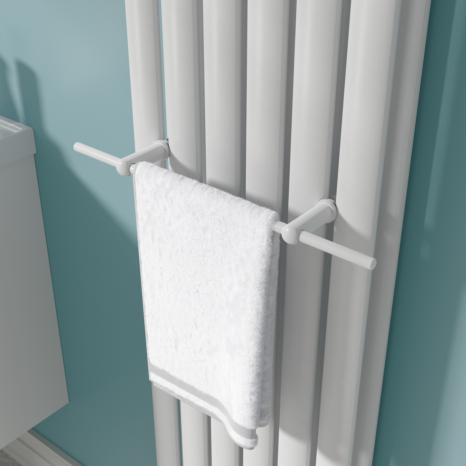 Avero  Designer Towel Holder For Steel & Electric Radiators 420Mm TRW42