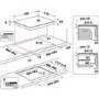 Refurbished Hotpoint CleanProtect TS3560FCPNE 59cm 4 Zone Induction Hob with Flexi Space Black