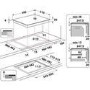Hotpoint 59cm 4 Zone Induction Hob with Flexi Space