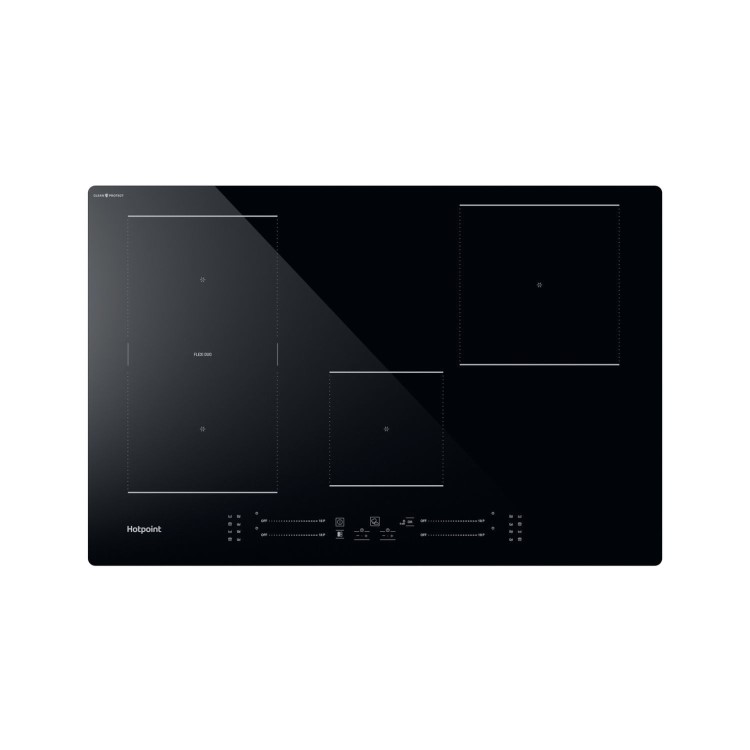 Refurbished Hotpoint TS6477CCPNE 77cm 4 Zone Induction Hob with Flexi Duo