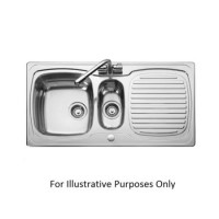 Leisure Sinks TS9855 Thinking Sink Stainless Steel 985x508 1.5 Bowl 1 Drainer Reversible Polished