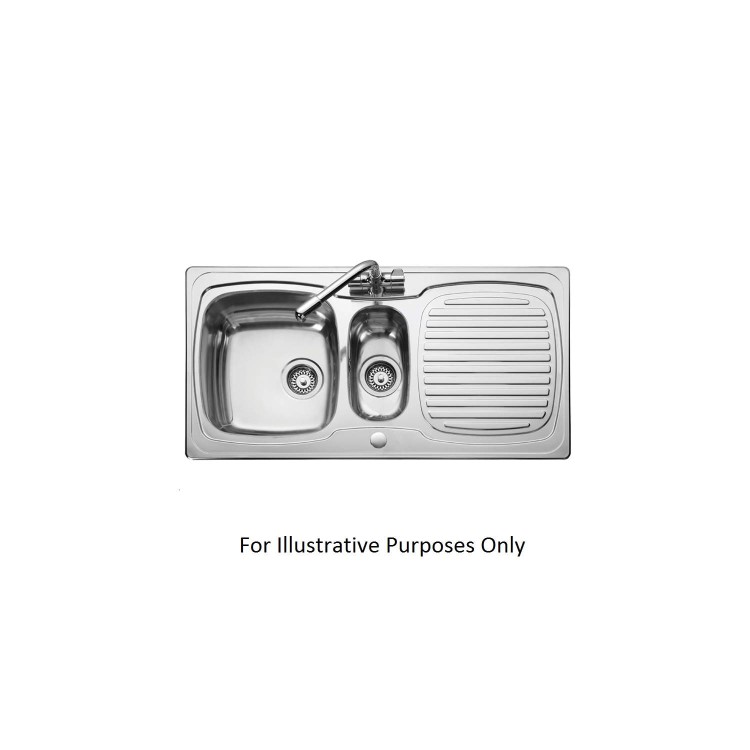 Leisure Sinks TS9855 Thinking Sink Stainless Steel 985x508 1.5 Bowl 1 Drainer Reversible Polished