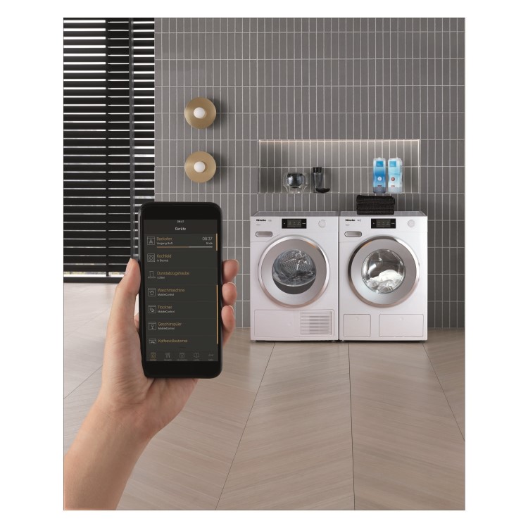 Miele TWR860WP 9kg Freestanding Heat Pump Tumble Dryer With Steam And WiFiConnect - White