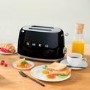 SMEG 50’s Retro Style 2-Slice Toaster - Black