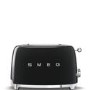 Refurbished Smeg TSF01BLUK Black Retro 2 Slice Toaster