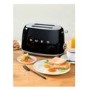 Refurbished Smeg TSF01BLUK Black Retro 2 Slice Toaster
