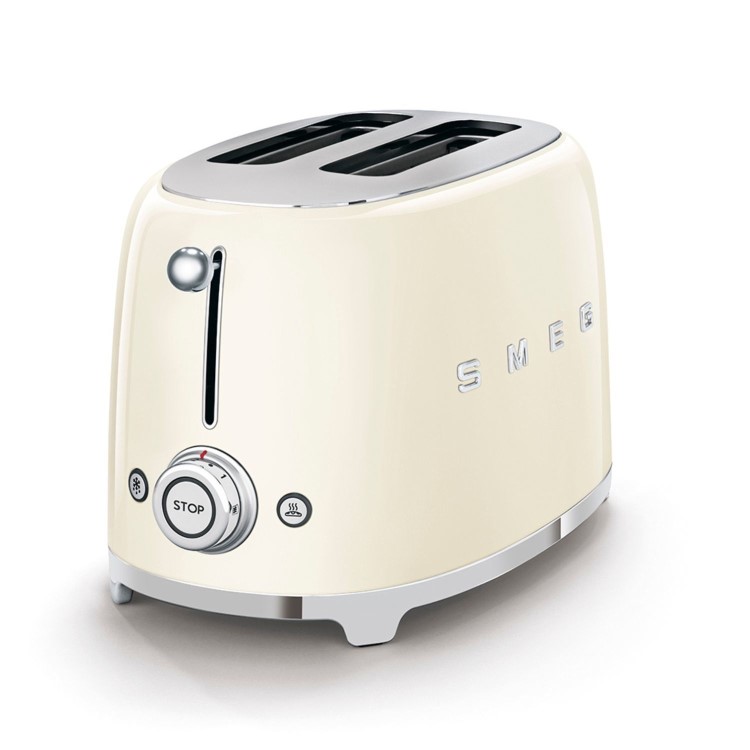 SMEG 50’s Retro Style 2-Slice Toaster - Cream