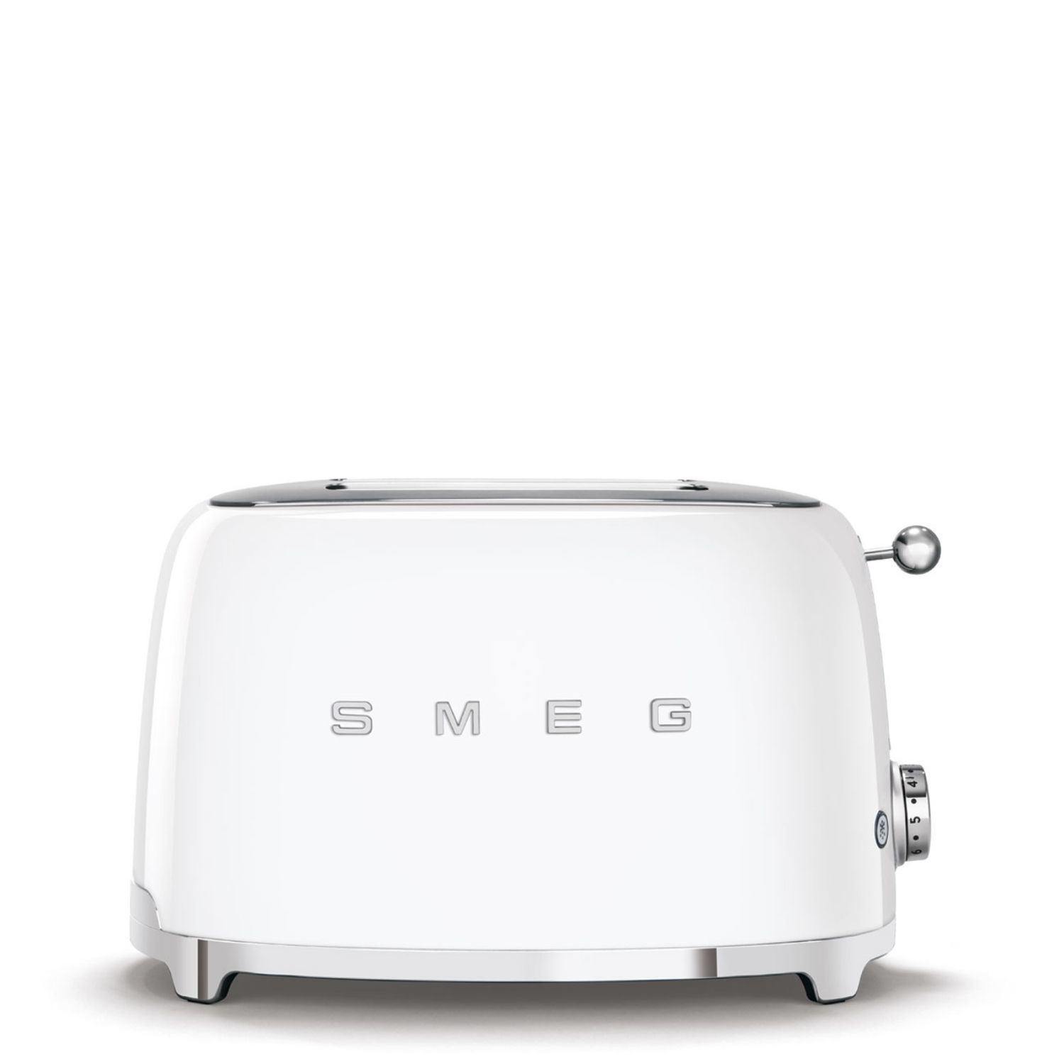 Smeg TSF01WHUK 2-Slice Retro White Toaster Stylish Fast Toasting