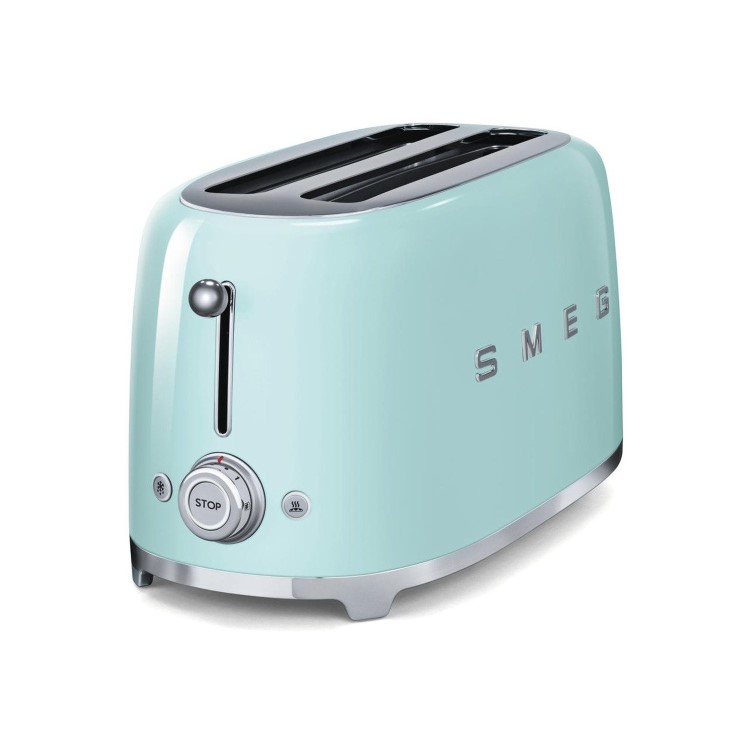 SMEG TSF02PGUK Retro Style 4 Slice Toaster - Pastel Green
