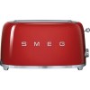 SMEG TSF02RDUK Retro Style 4 Slice Toaster - Red