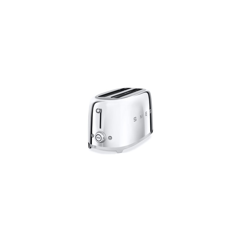 SMEG TSF02SSUK Retro Style 4 Slice Toaster - Chrome