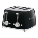TSF03BLUK Smeg TSF03BLUK 4-Slice Retro Black Toaster – Stylish Fast Toasting