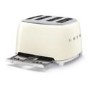 Smeg TSF03CRUK 4-Slice Retro Cream Toaster – Stylish Fast Toasting