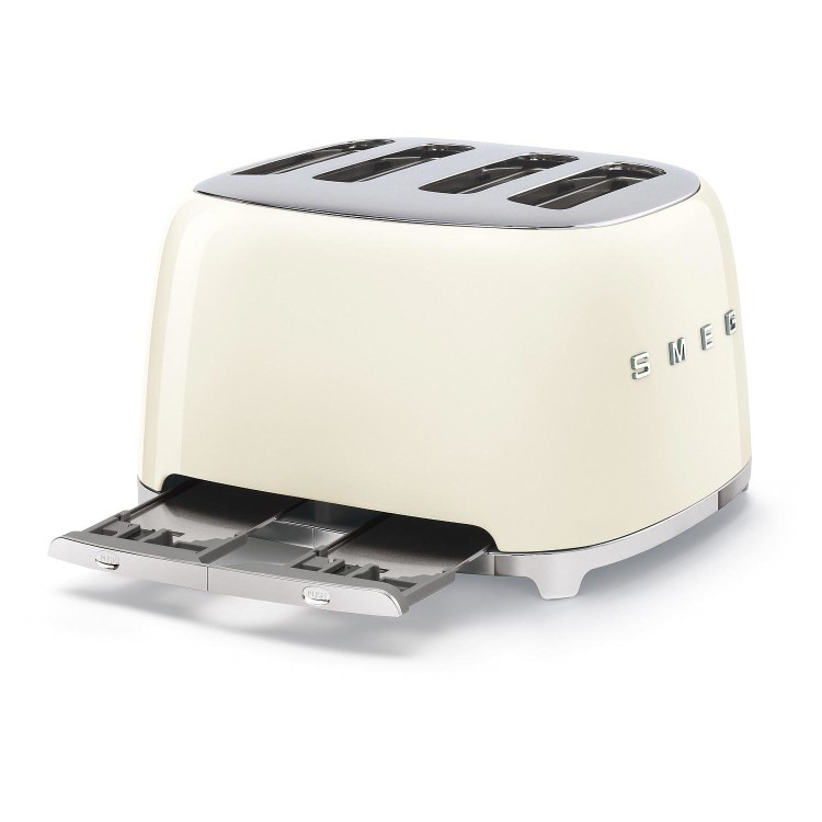 Smeg TSF03CRUK 4-Slice Retro Cream Toaster – Stylish Fast Toasting