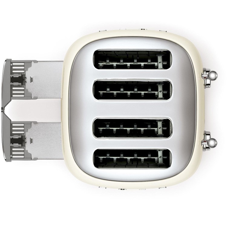 Smeg TSF03CRUK 4-Slice Retro Cream Toaster – Stylish Fast Toasting