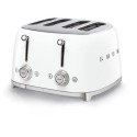 TSF03WHUK Smeg TSF03WHUK 4-Slice Retro White Toaster – Stylish Fast Toasting