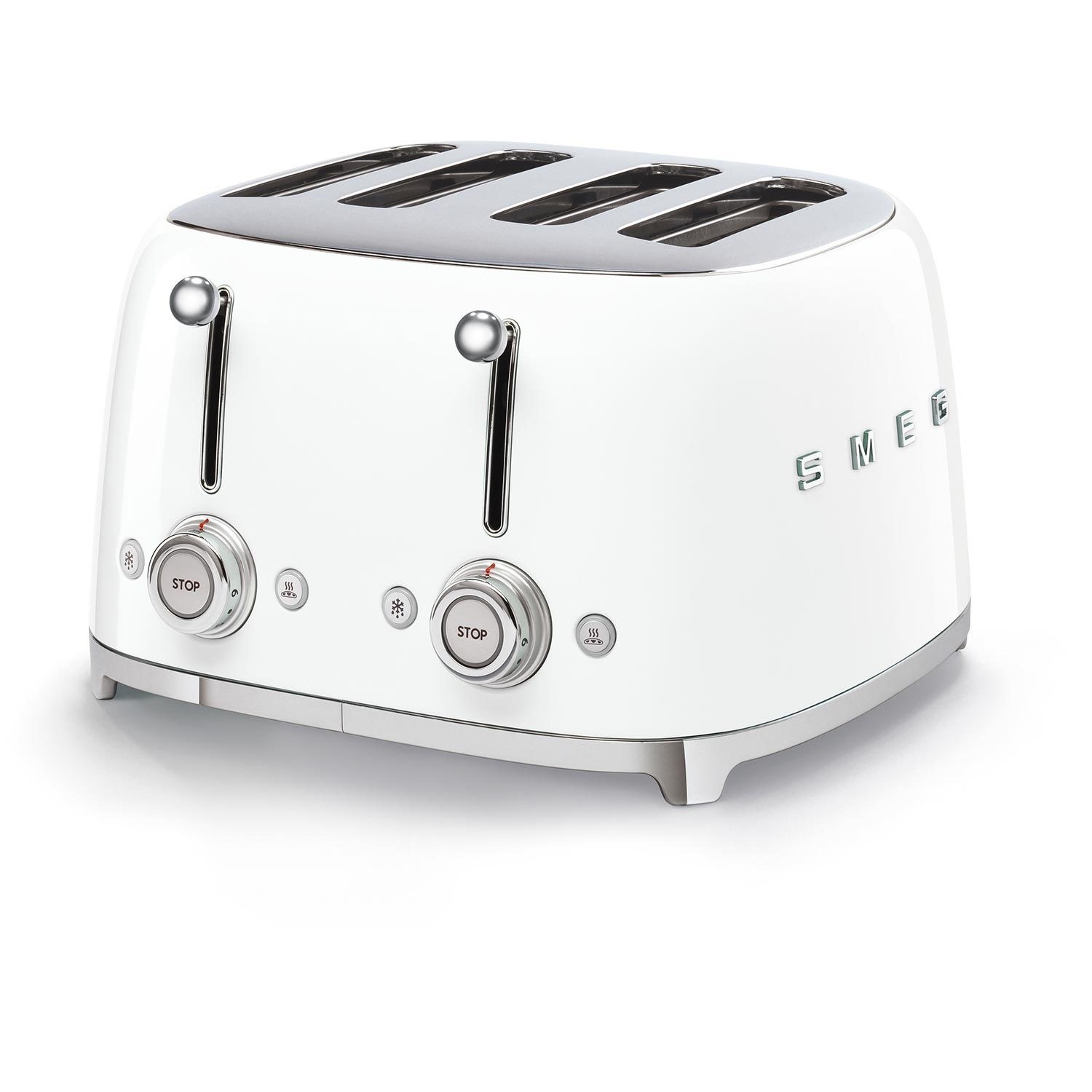 Smeg TSF03WHUK 4-Slice Retro White Toaster Stylish Fast Toasting Smeg TSF03WHUK 4-Slice Retro White Toaster Stylish Fast Toasting