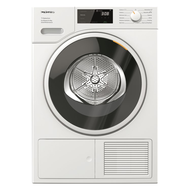 Miele T1 EcoSpeed 8kg Heat Pump Tumble Dryer - White