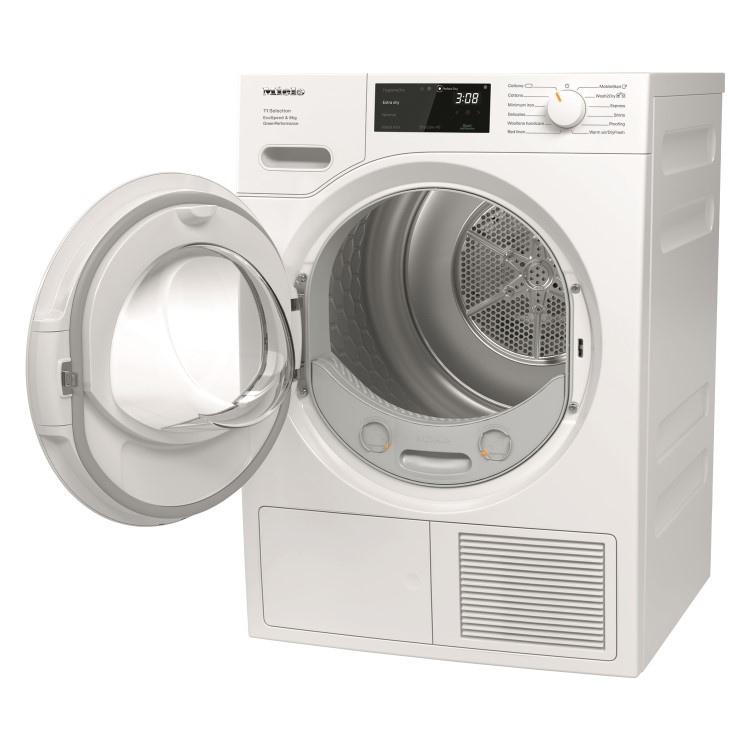 Miele T1 EcoSpeed 8kg Heat Pump Tumble Dryer - White