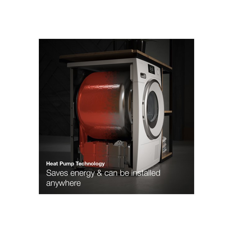 Miele T1 EcoSpeed 8kg Heat Pump Tumble Dryer - White