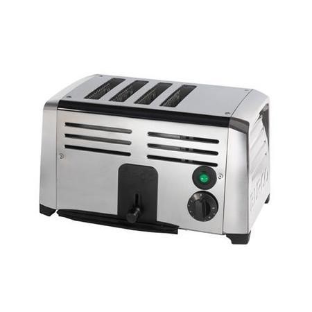 Burco TSSL14 CHR - 444441581 4 Slot Stainless Steel Commercial Toaster ...
