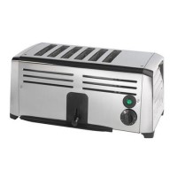 Burco TSSL16 CHR - 444441582 6 Slot Stainless Steel Commercial Toaster