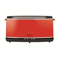 Hotpoint TT12EAR0 Long Slot Digital Toaster Red
