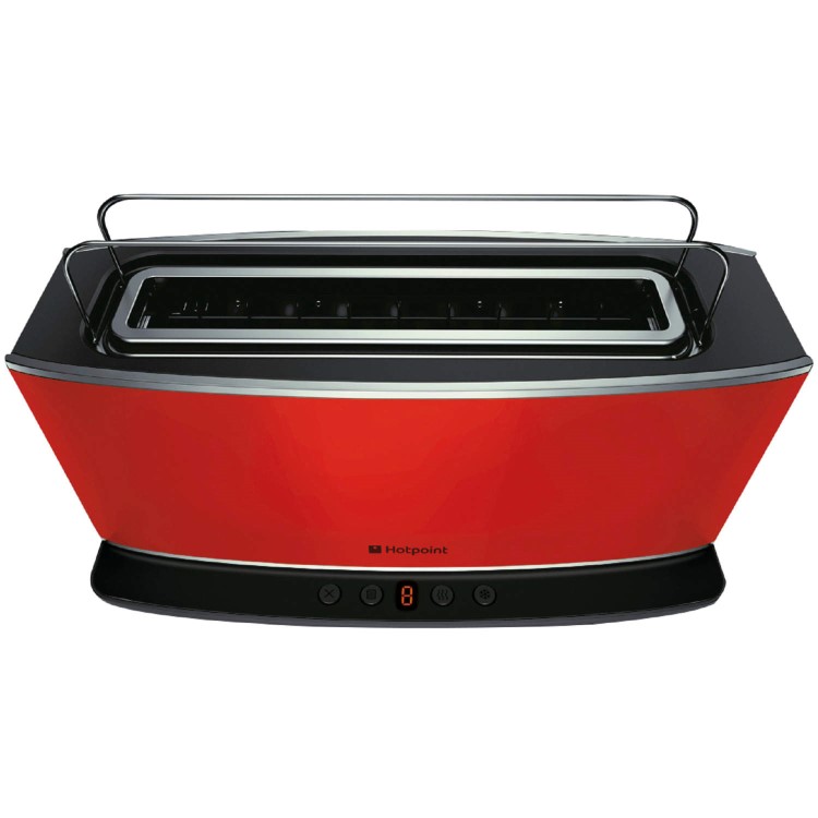 Hotpoint TT12EAR0 Long Slot Digital Toaster Red