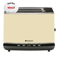 GRADE A1 - Hotpoint TT22EAC0 2-slot Toaster Cream